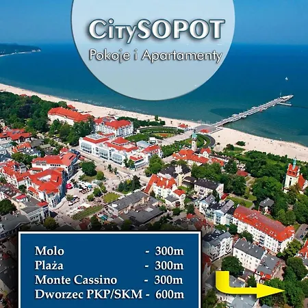 Z Balkonami Sopot, 300m Do Molo سوبوت